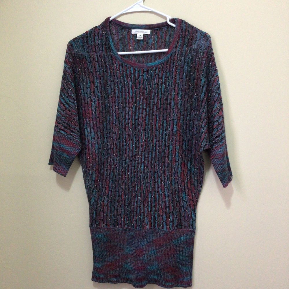 John Paul Richard multiple color medium knit blouse/ top